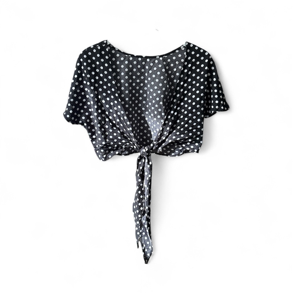 Black/White Polka Dot Shrug